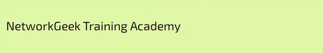 NetworkGeek Training Academy